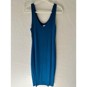 LIVI by Olivia Rae | Womens V-Neck BodyCon Tank Mini Dress NEW Size Medium Blue